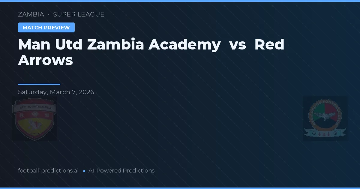 Academia Man Utd Zambia vs Rota Roșie — pronostic și avancronică meci