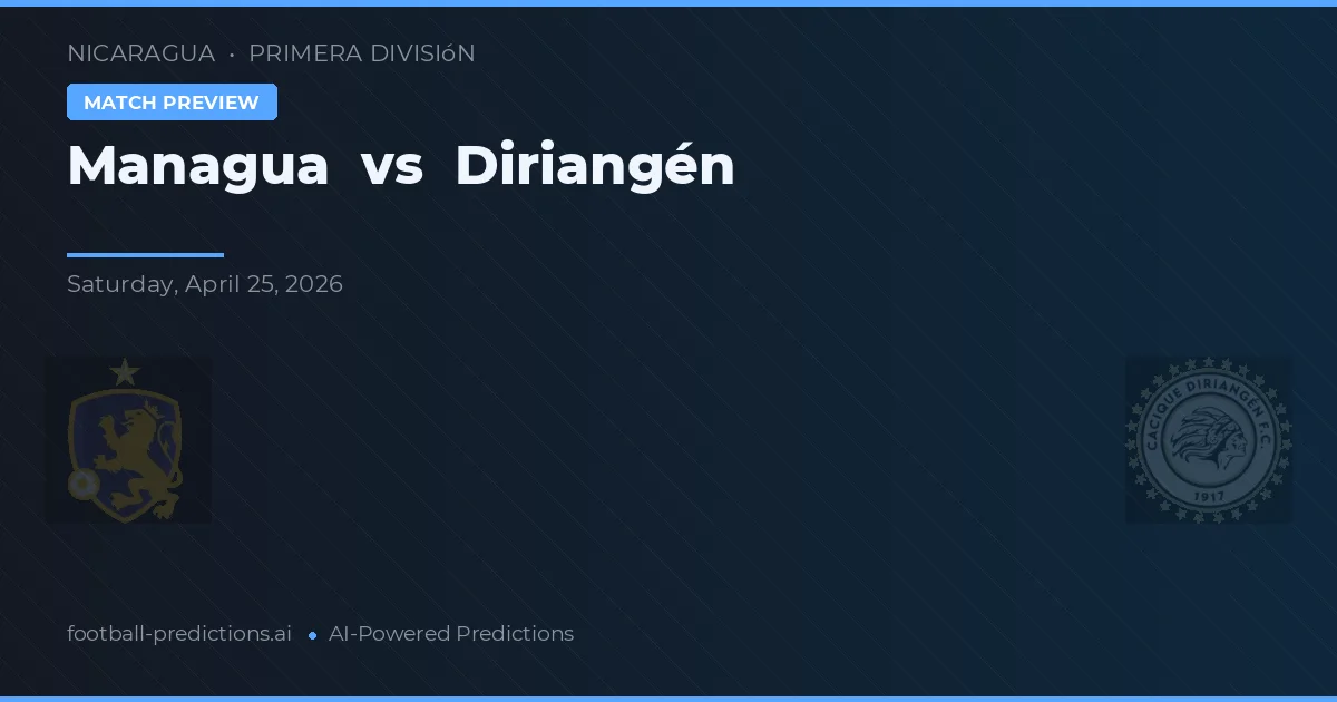 Managua vs Diriangén preview