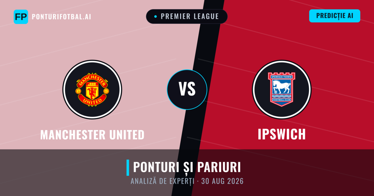 Manchester United vs Ipswich — pronostic și avancronică meci