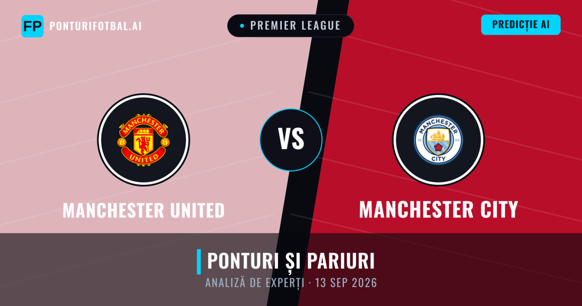 Manchester United vs Manchester City — pronostic și avancronică meci
