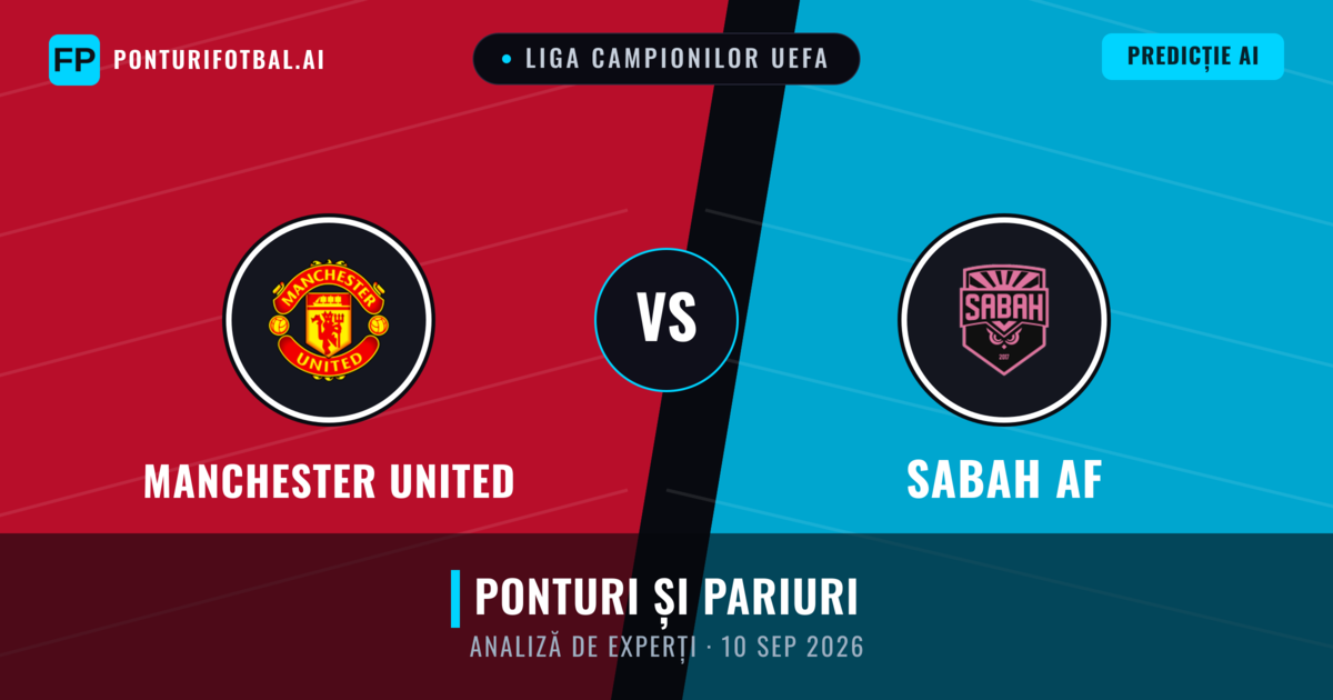 Manchester United vs Sabah AF — pronostic și avancronică meci