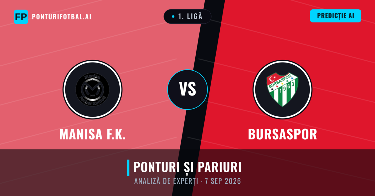 Manisa F.K. vs Bursaspor — pronostic și avancronică meci