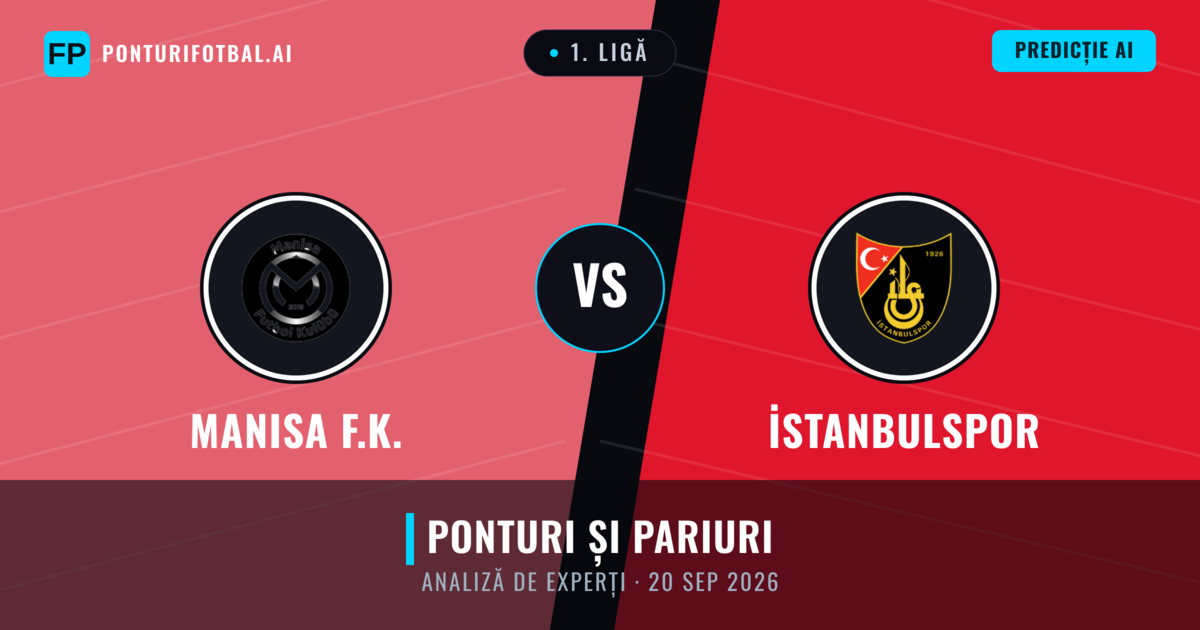 Manisa F.K. vs İstanbulspor — pronostic și avancronică meci