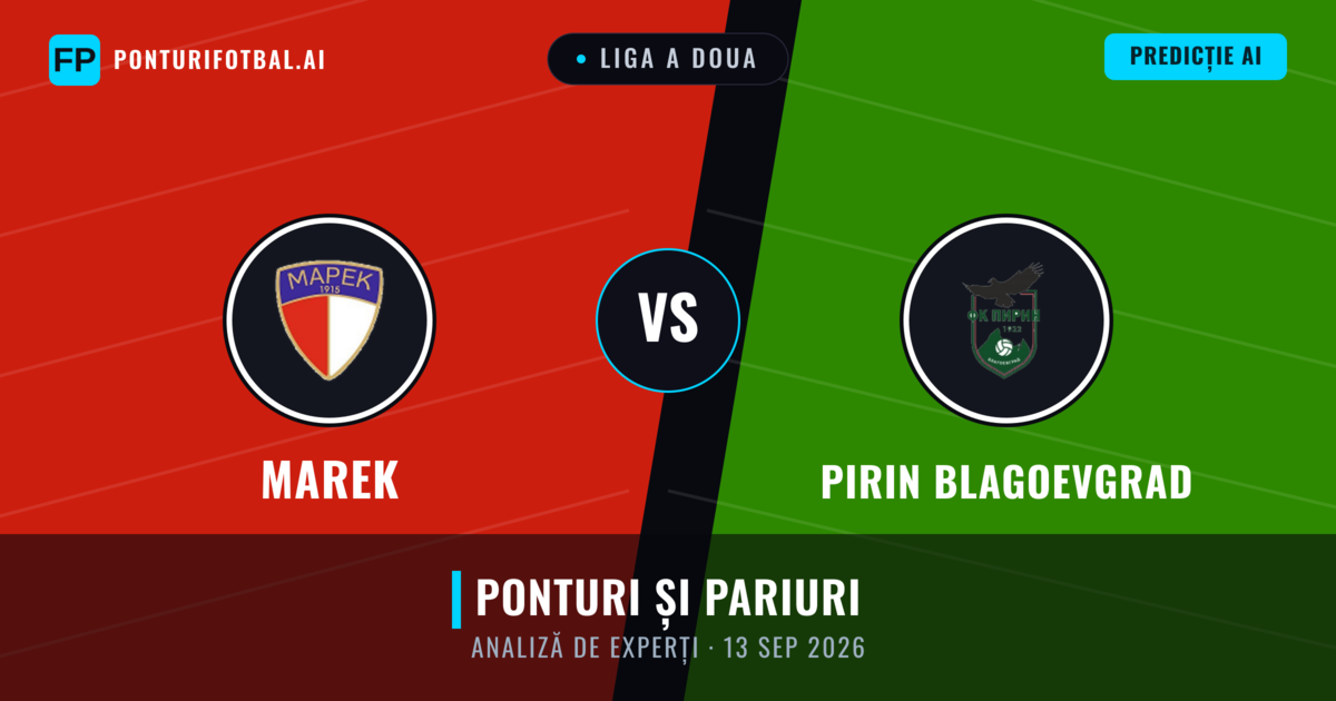 Marek vs Pirin Blagoevgrad — pronostic și avancronică meci