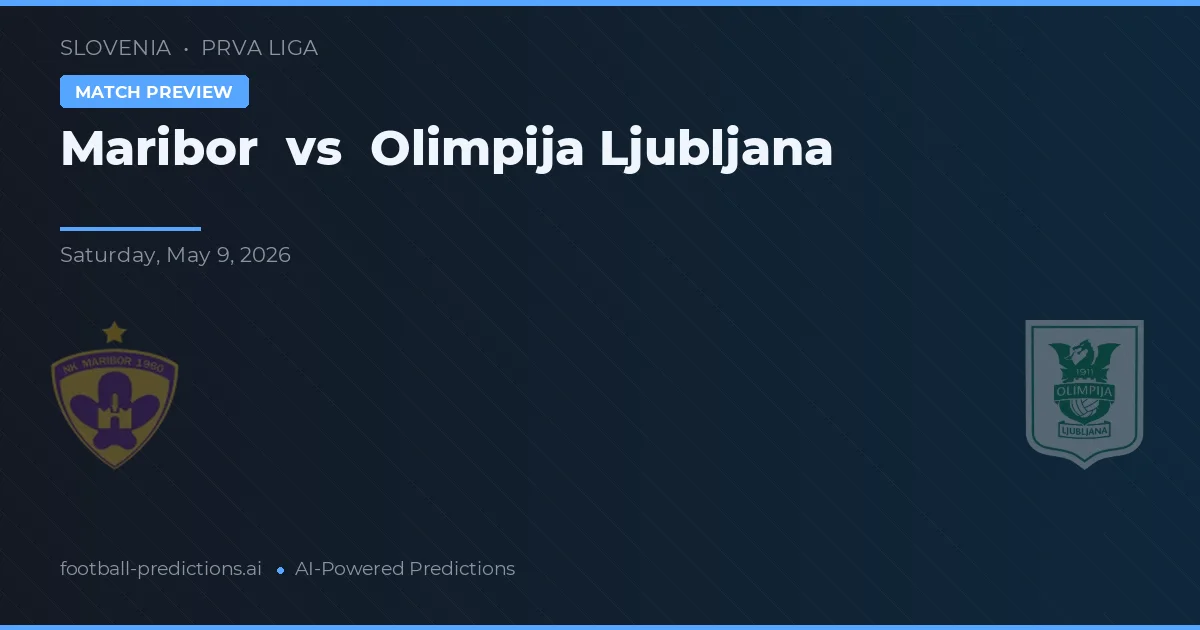 Maribor vs Olimpija Ljubljana — pronostic și avancronică meci
