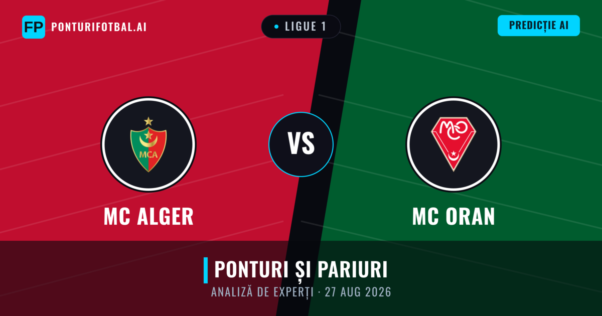 MC Alger vs MC Oran — pronostic și avancronică meci