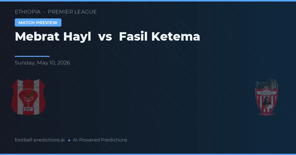 Mebrat Hayl vs Fasil Ketema — pronostic și avancronică meci