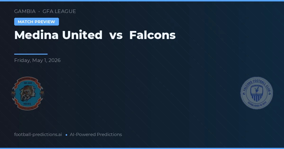 Medina United vs Falcons — pronostic și avancronică meci