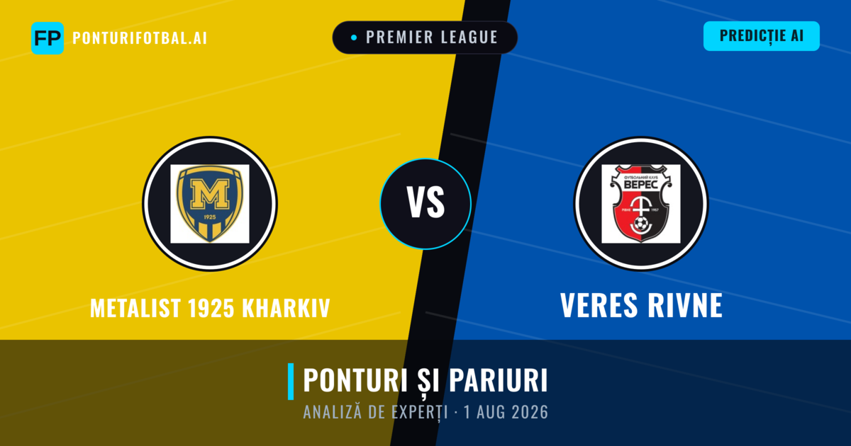 FC Kharkiv vs Veres Rivne — pronostic și avancronică meci