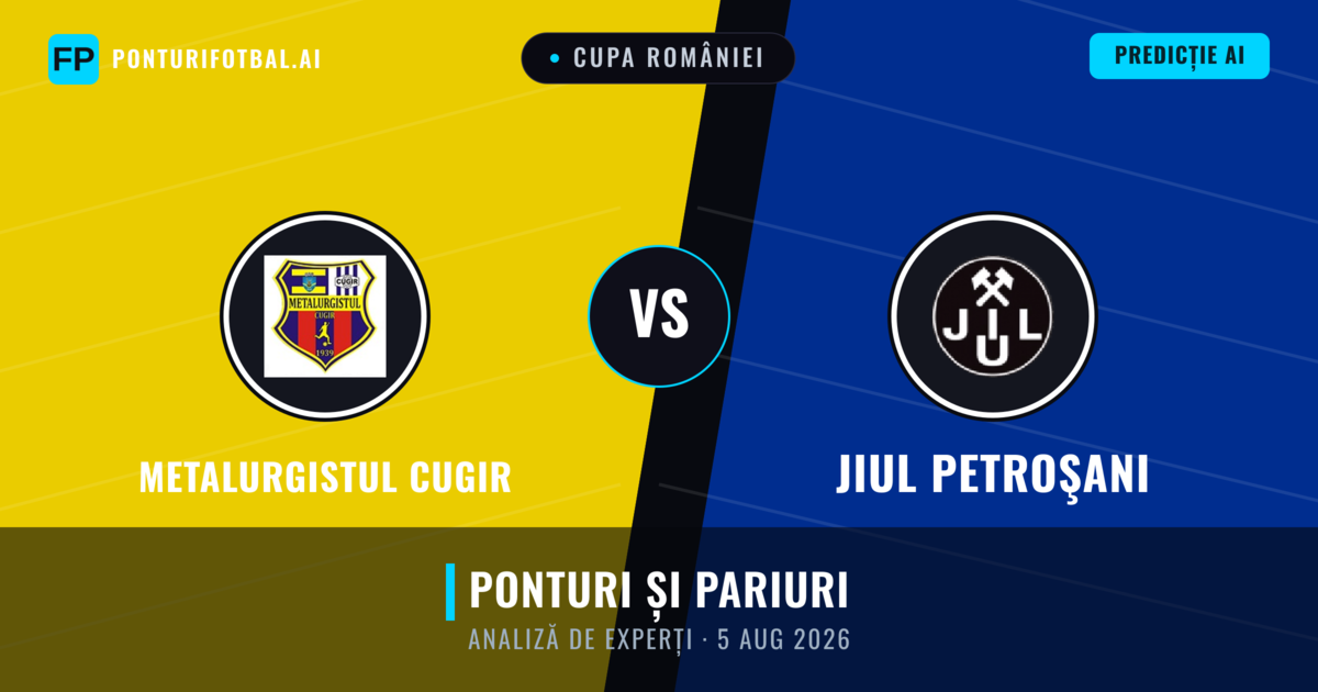 Metalurgistul Cugir vs Jiul Petroşani — pronostic și avancronică meci