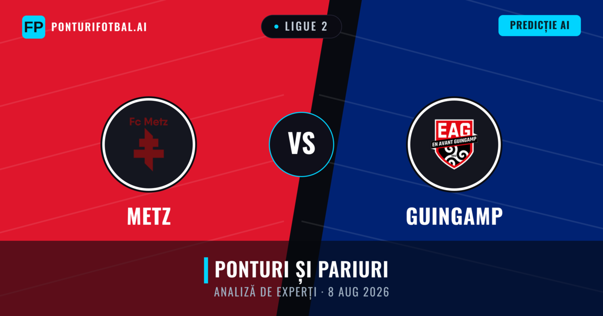Metz vs Guingamp — pronostic și avancronică meci