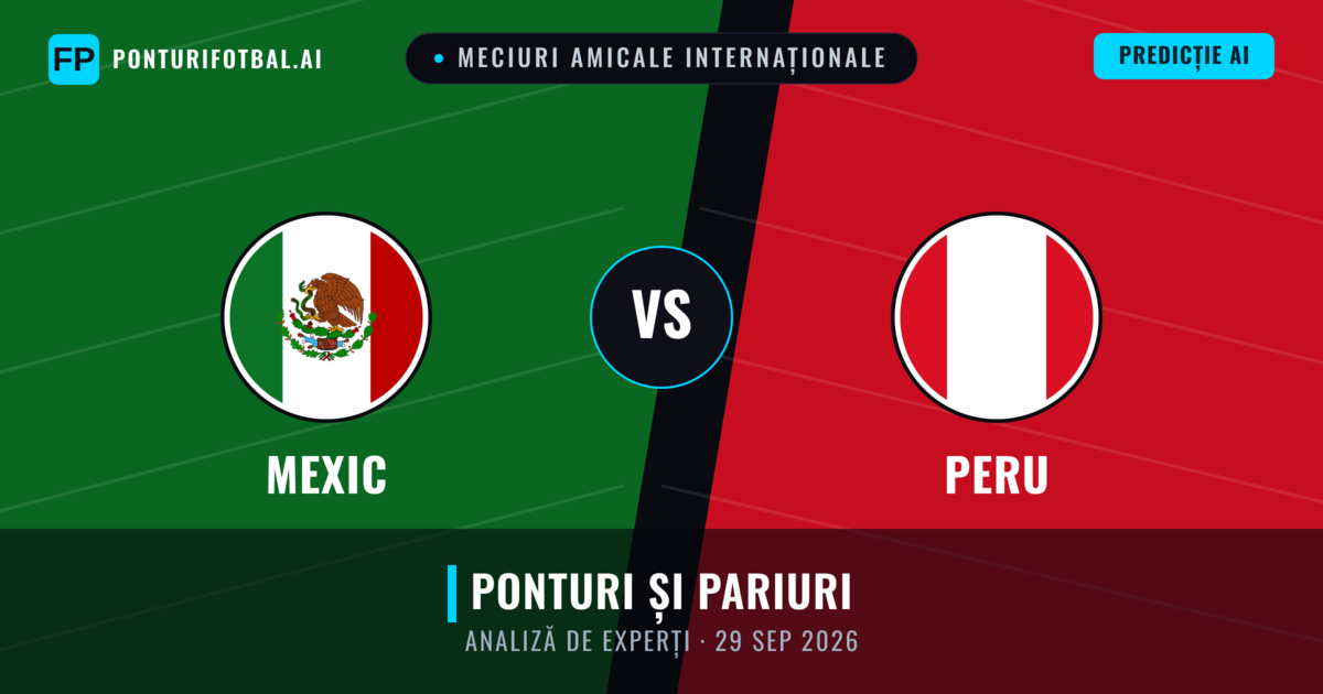 Mexic vs Peru — pronostic și avancronică meci