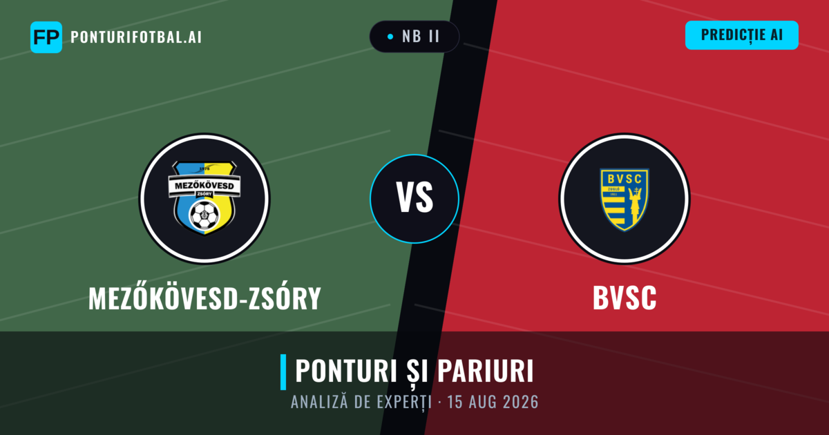 Mezőkövesd-Zsóry vs BVSC — pronostic și avancronică meci