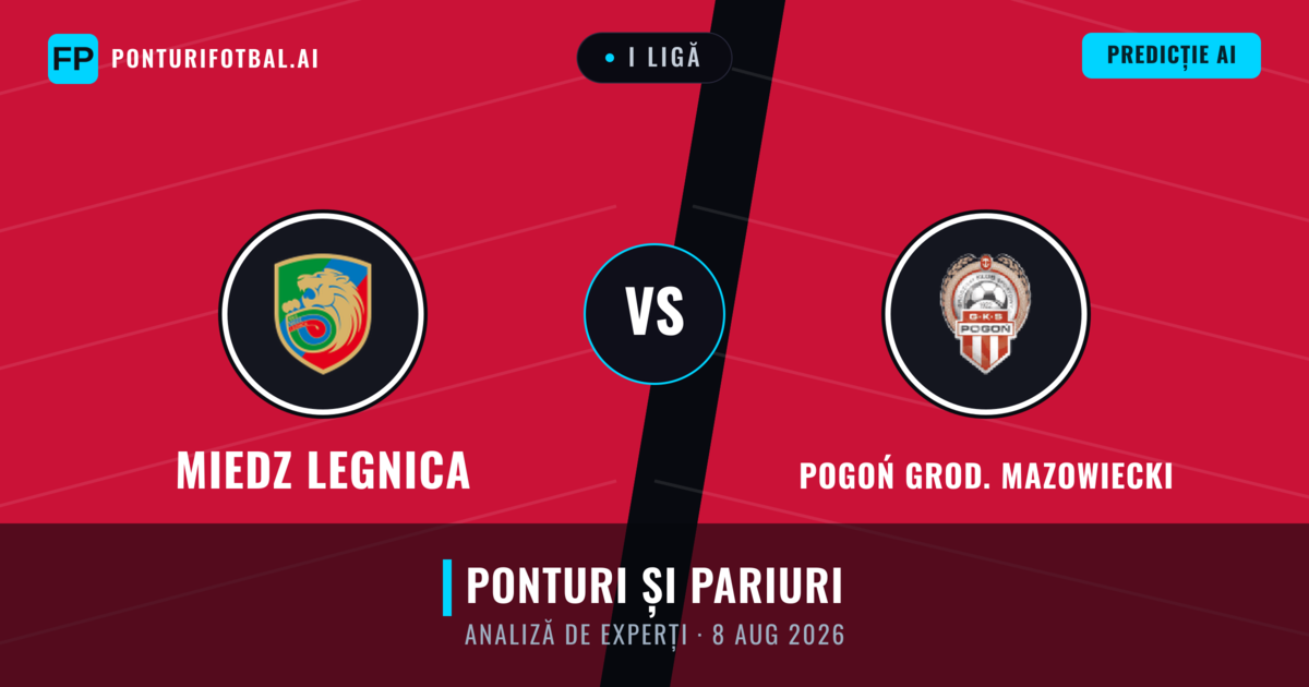 Miedz Legnica vs Pogoń Grod. Mazowiecki — pronostic și avancronică meci