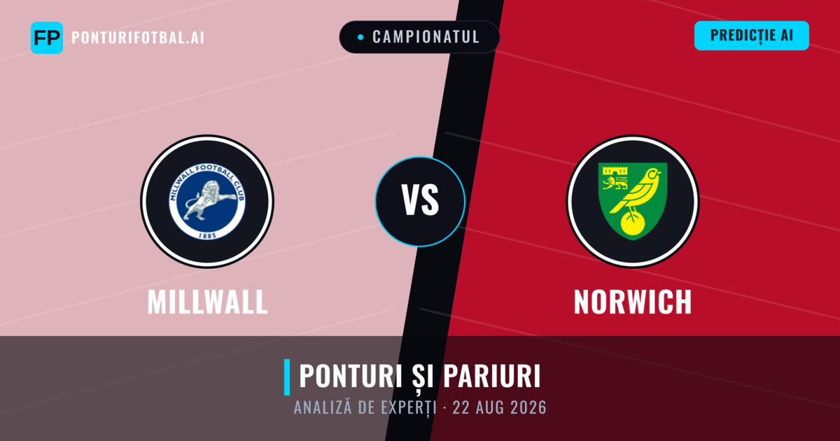Millwall vs Norwich — pronostic și avancronică meci