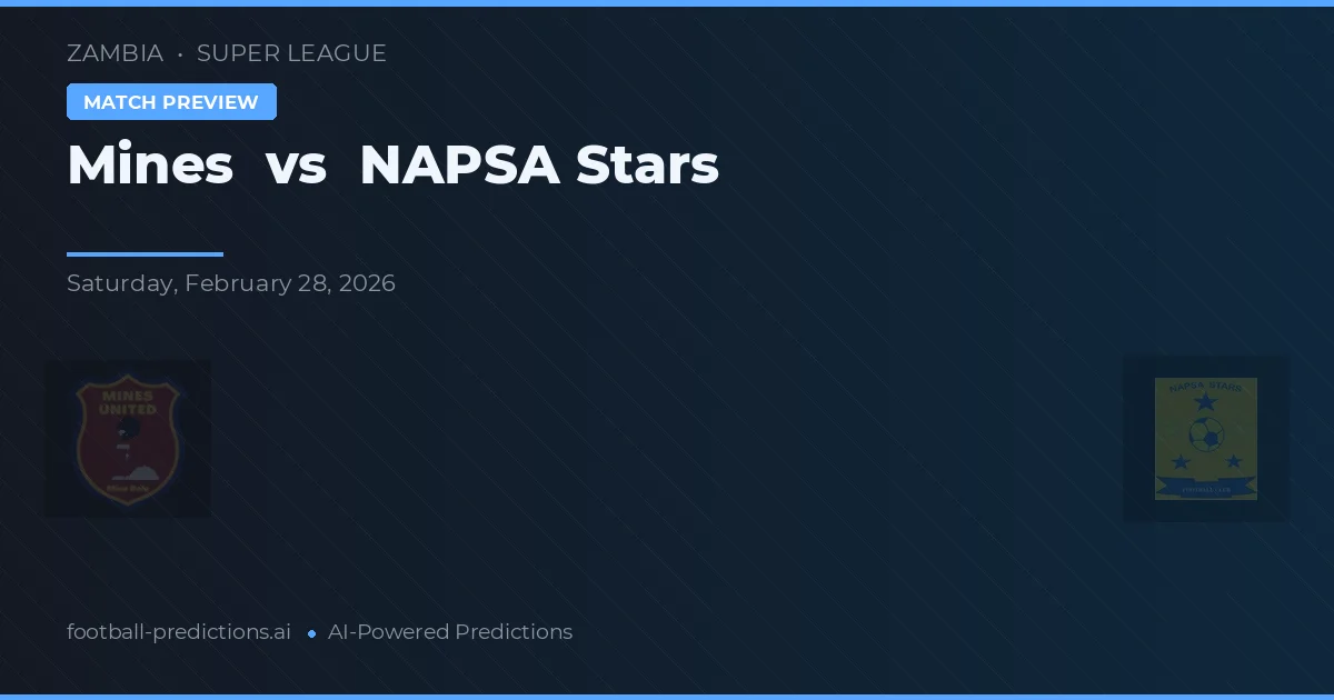 Mines vs Stars NAPSA — pronostic și avancronică meci