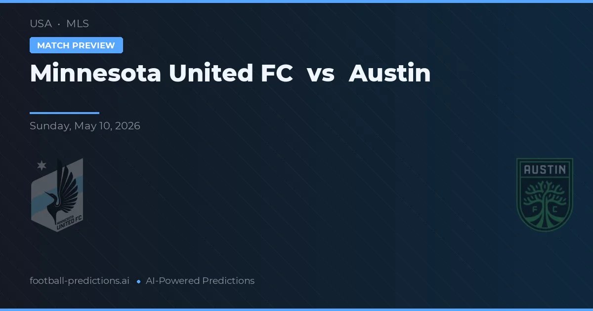 Minnesota United FC vs Austin — pronostic și avancronică meci