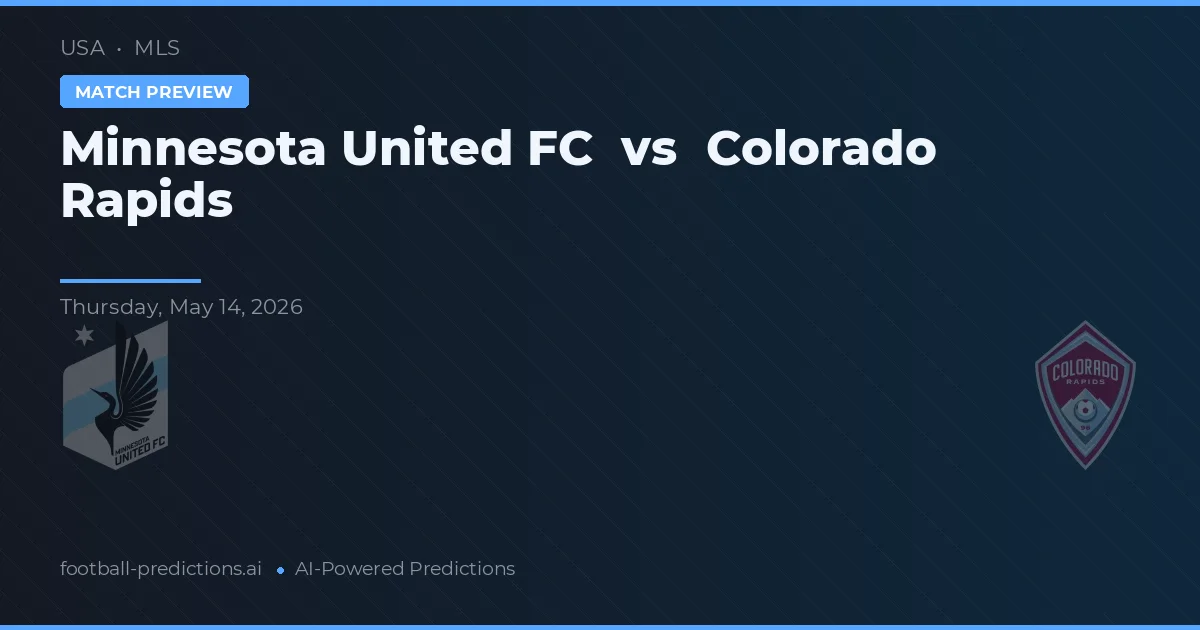 Minnesota United FC vs Colorado Rapids — pronostic și avancronică meci