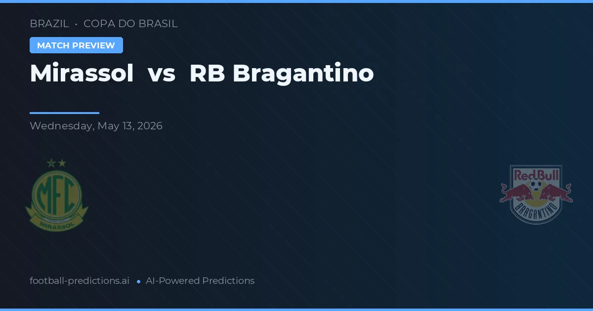 Mirassol vs RB Bragantino — pronostic și avancronică meci