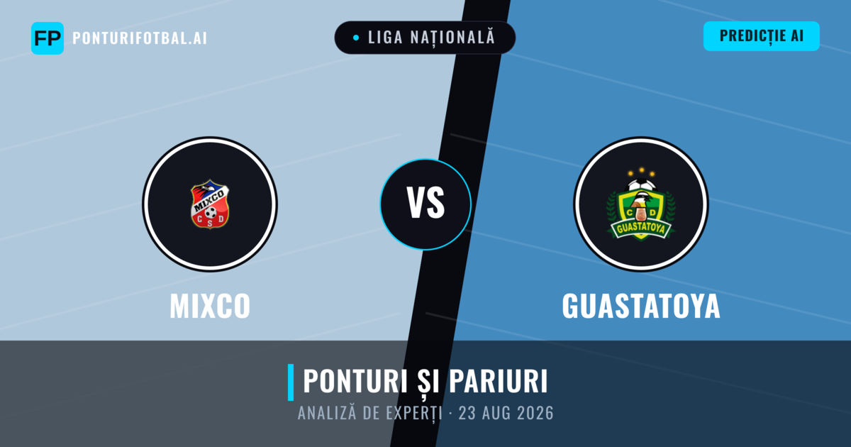 Mixco vs Guastatoya — pronostic și avancronică meci