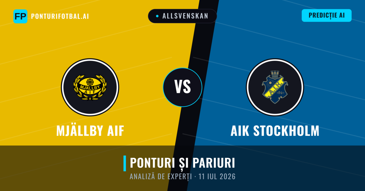 Mjällby AIF vs AIK Stockholm — pronostic și avancronică meci