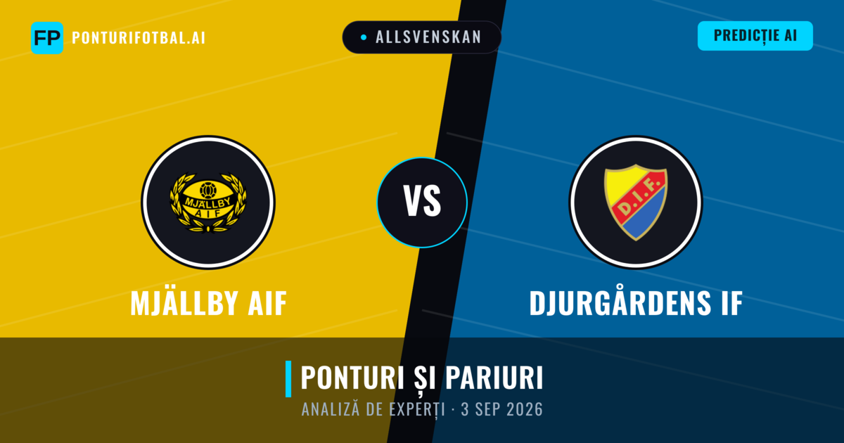 Mjällby AIF vs Djurgårdens IF — pronostic și avancronică meci