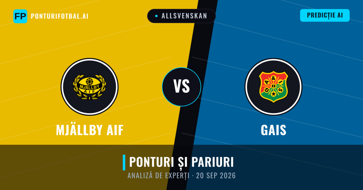 Mjällby AIF vs Gais — pronostic și avancronică meci