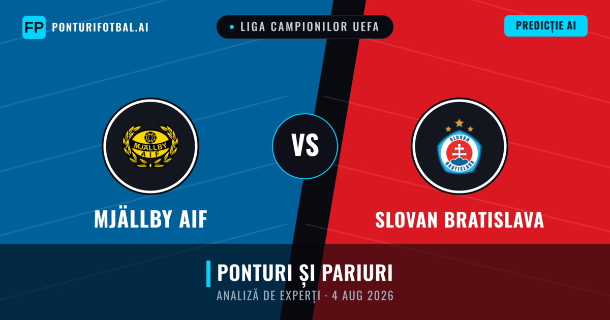 Mjällby AIF vs Slovan Bratislava — pronostic și avancronică meci