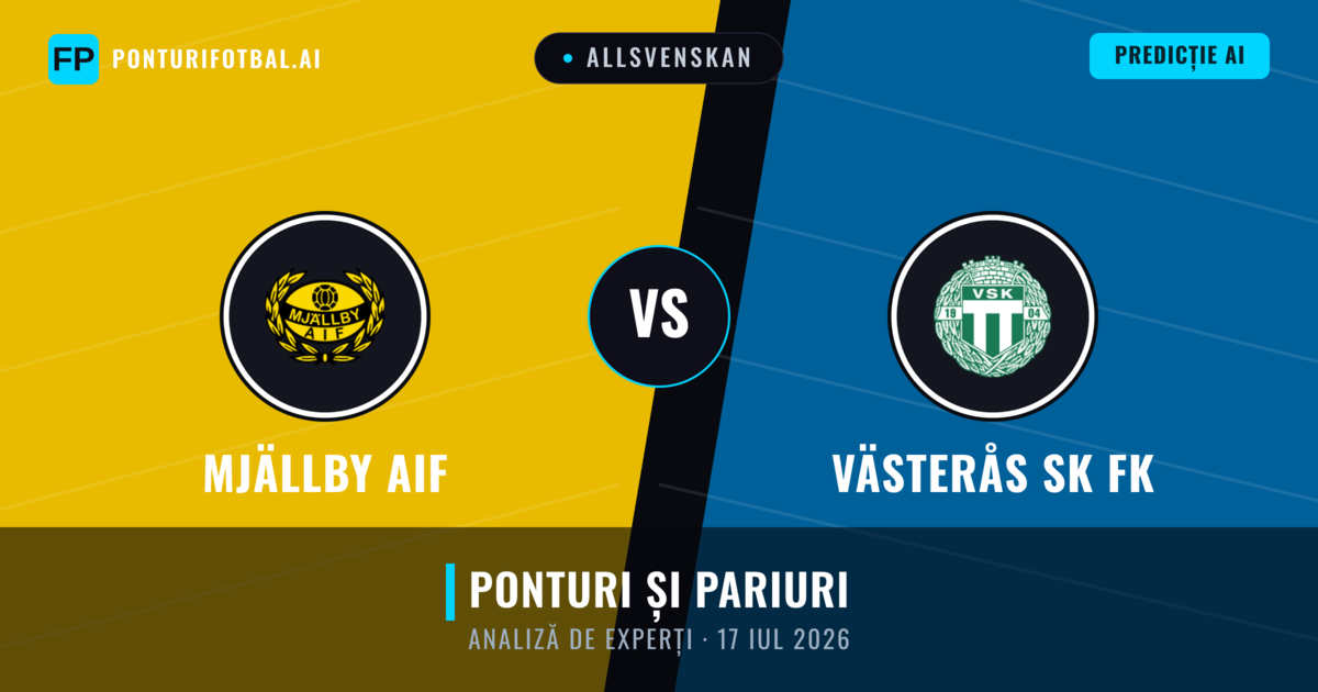 Mjällby AIF vs Västerås SK FK — pronostic și avancronică meci
