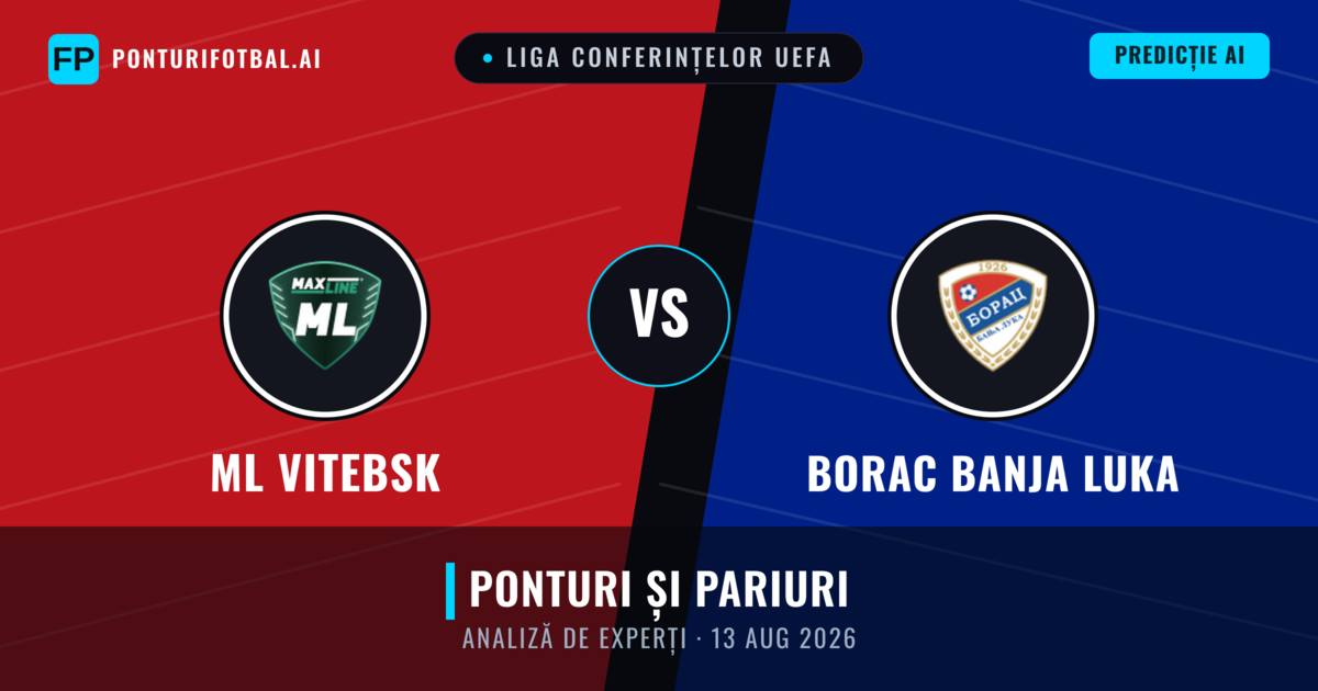 ML Vitebsk vs Borac Banja Luka — pronostic și avancronică meci