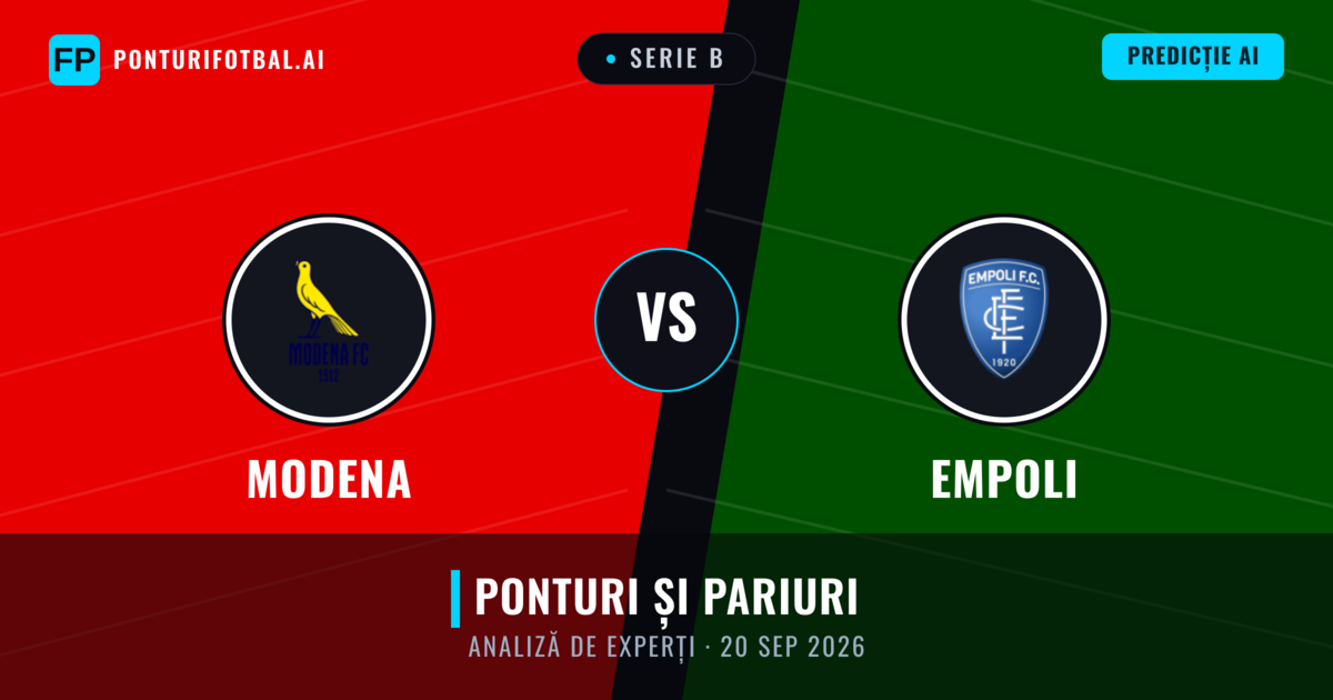 Modena vs Empoli — pronostic și avancronică meci