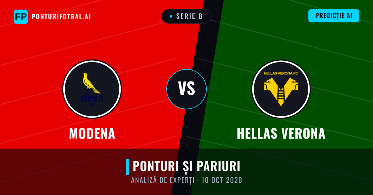 Modena vs Hellas Verona — pronostic și avancronică meci