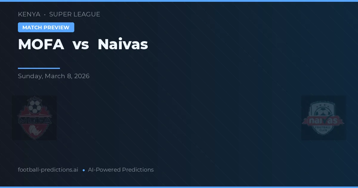 MOFA vs Naivas — pronostic și avancronică meci