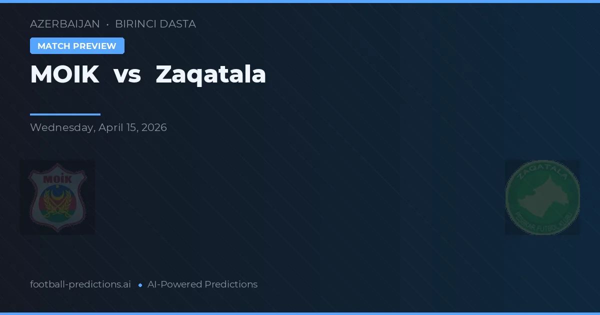MOIK vs Zaqatala — pronostic și avancronică meci