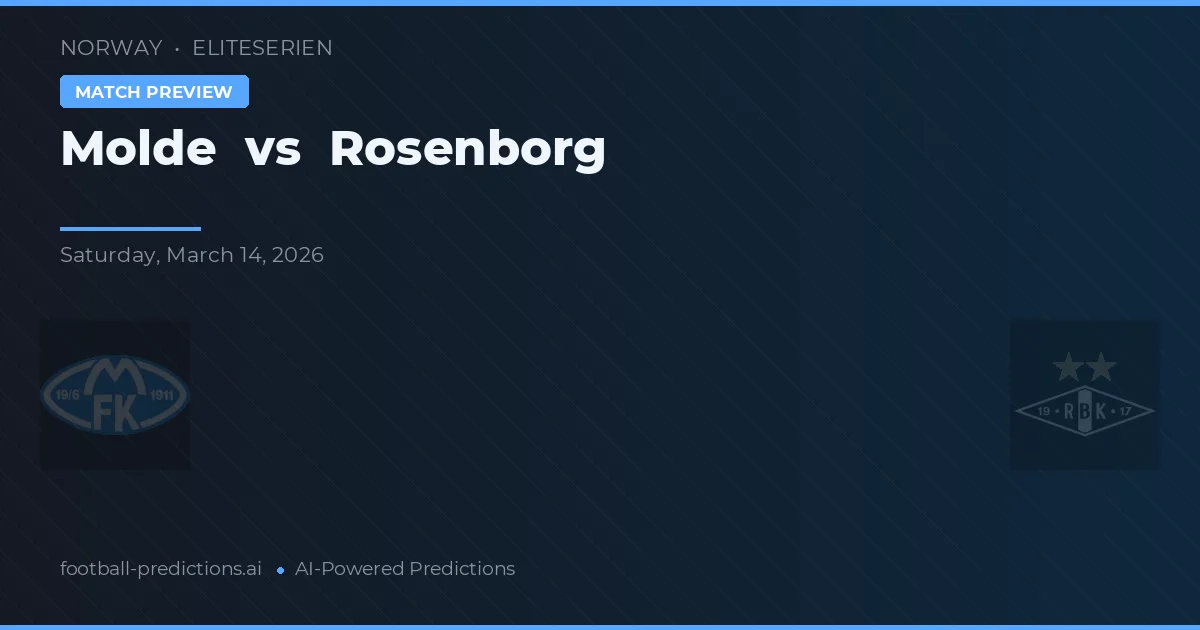 Molde vs Rosenborg — pronostic și avancronică meci