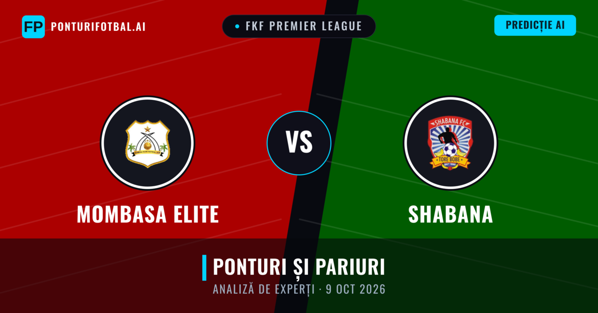 Mombasa Elite vs Shabana — pronostic și avancronică meci