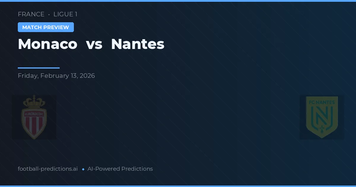 Monaco vs Nantes — pronostic și avancronică meci