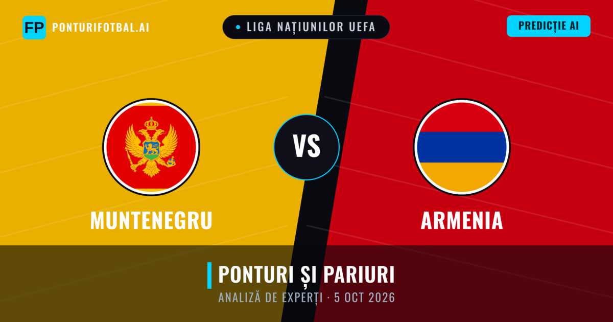 Muntenegru vs Armenia — pronostic și avancronică meci