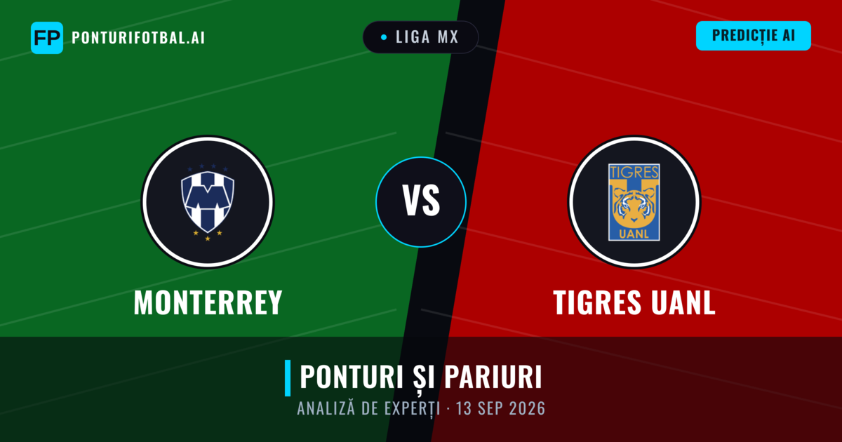 Monterrey vs Tigres UANL — pronostic și avancronică meci