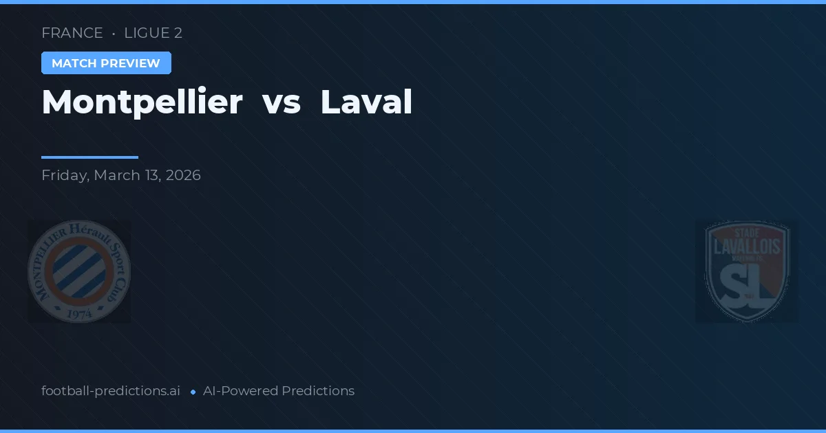 Montpellier vs Laval — pronostic și avancronică meci