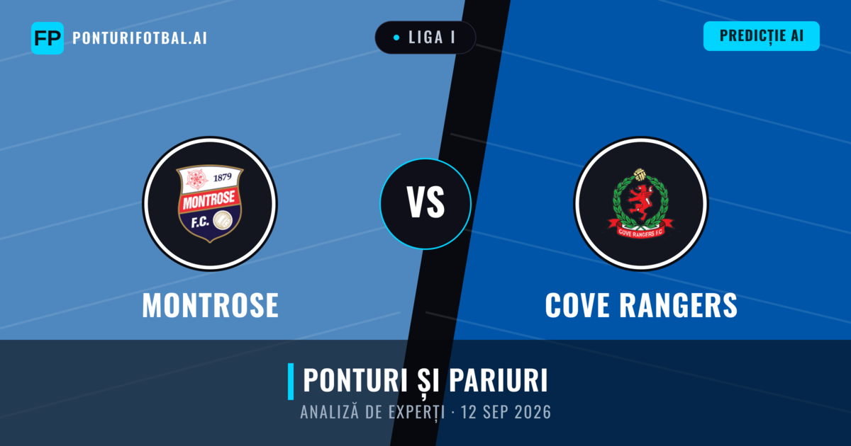 Montrose vs Cove Rangers — pronostic și avancronică meci