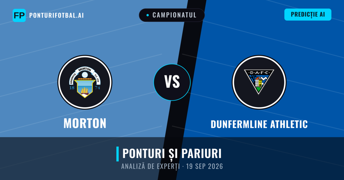 Morton vs Dunfermline Athletic — pronostic și avancronică meci