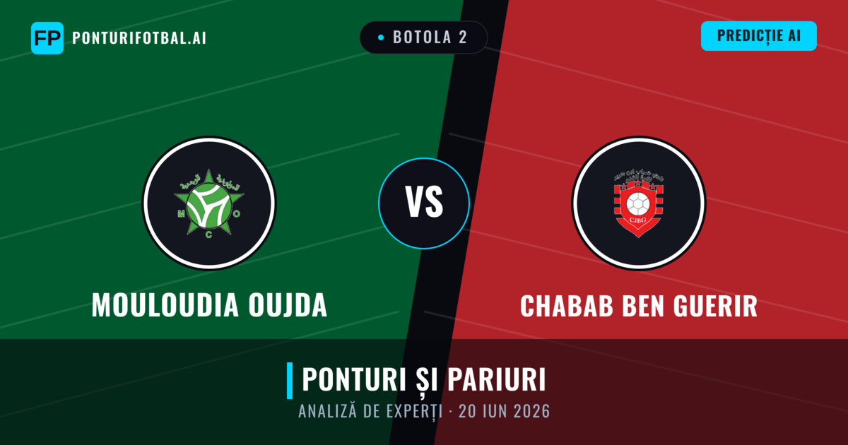 Mouloudia Oujda vs Chabab Ben Guerir — pronostic și avancronică meci