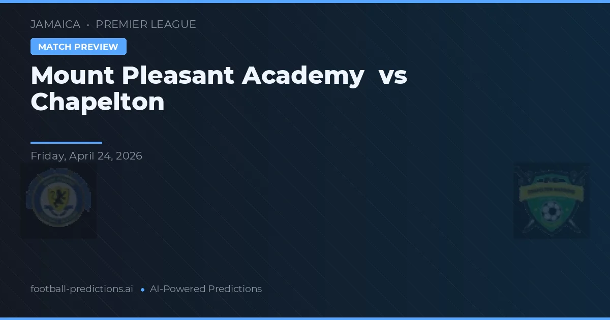Academia Mount Pleasant vs Chapelton preview