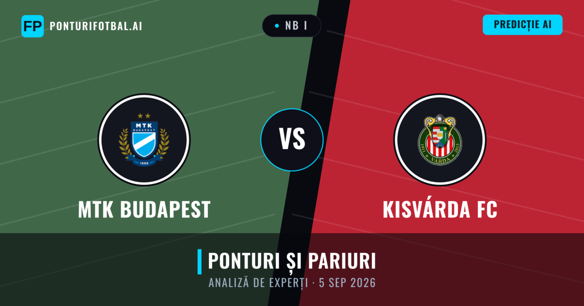 MTK Budapest vs Kisvárda FC — pronostic și avancronică meci