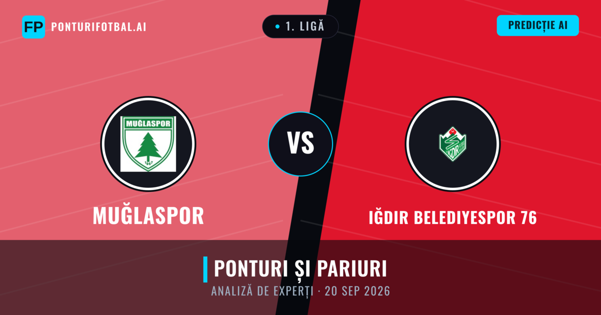 Muğlaspor vs Iğdır Belediyespor 76 — pronostic și avancronică meci