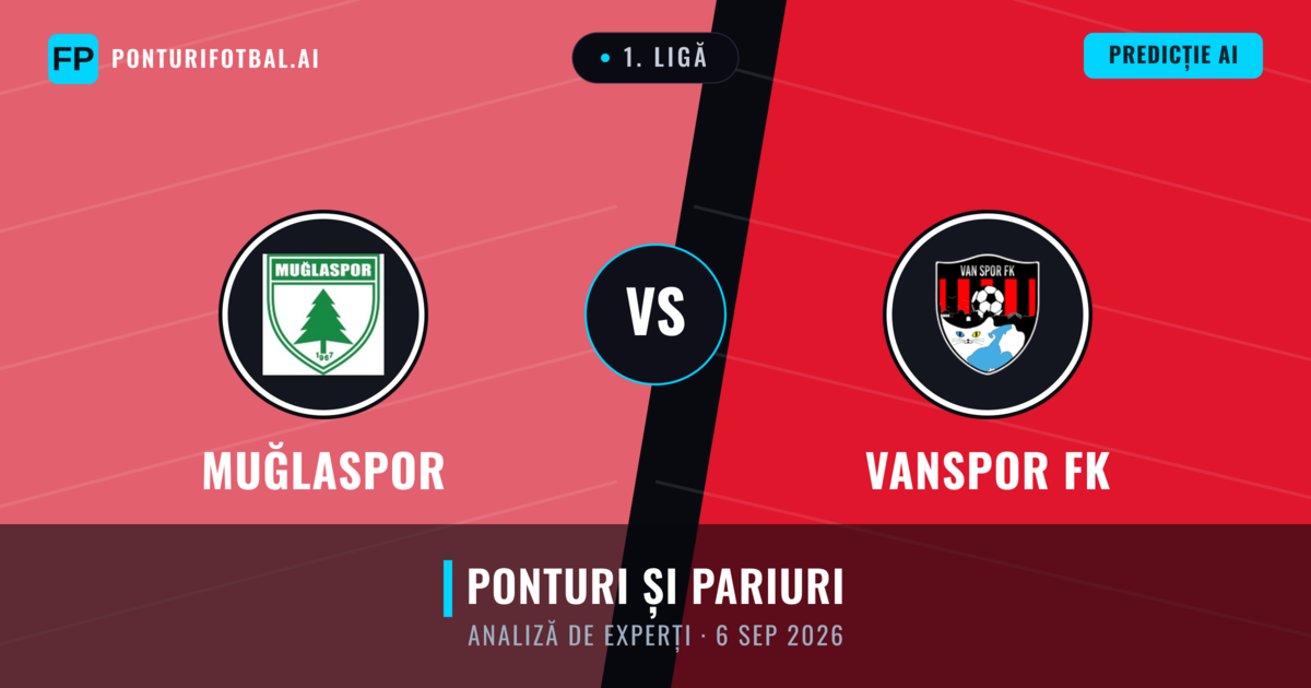 Muğlaspor vs Vanspor FK — pronostic și avancronică meci