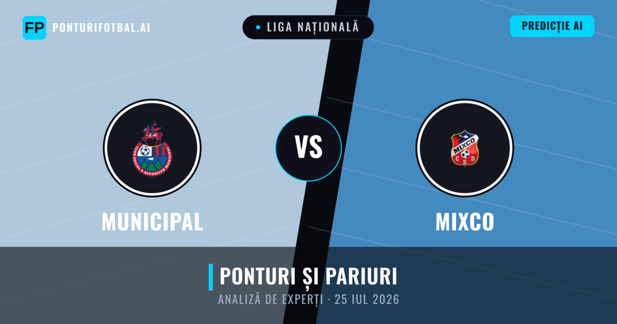 Municipal vs Mixco — pronostic și avancronică meci