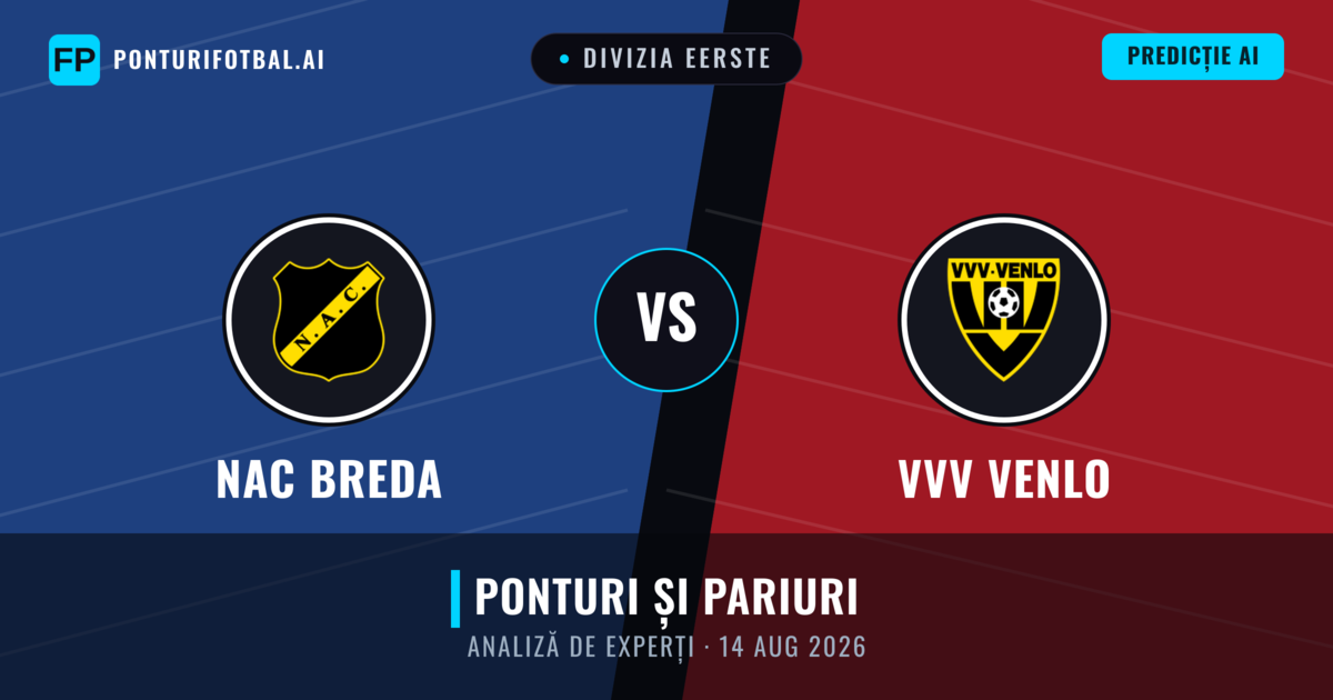 NAC Breda vs VVV Venlo — pronostic și avancronică meci