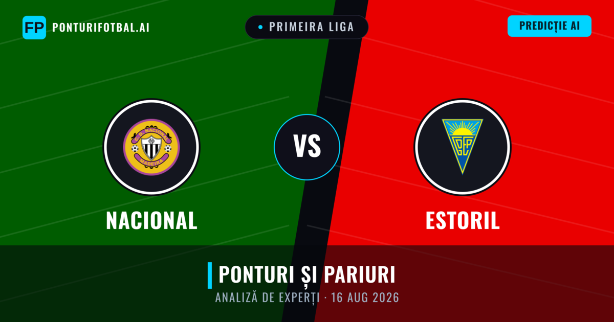Nacional vs Estoril — pronostic și avancronică meci